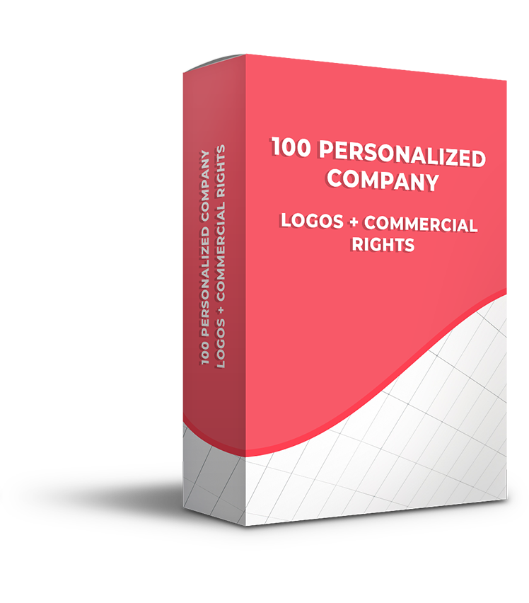 100 Personalized Company Logos + Commercial Rights